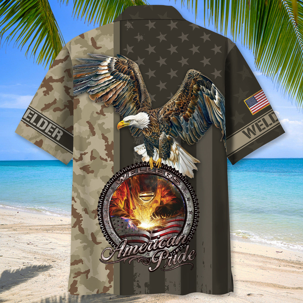 Welder American Pride Hawaiian Shirt