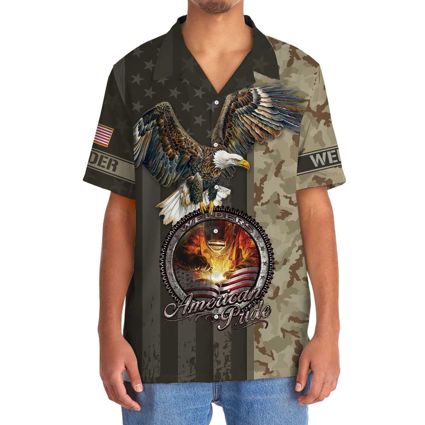 Welder American Pride Hawaiian Shirt