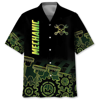 Mechanic Neon Hawaiian Shirt