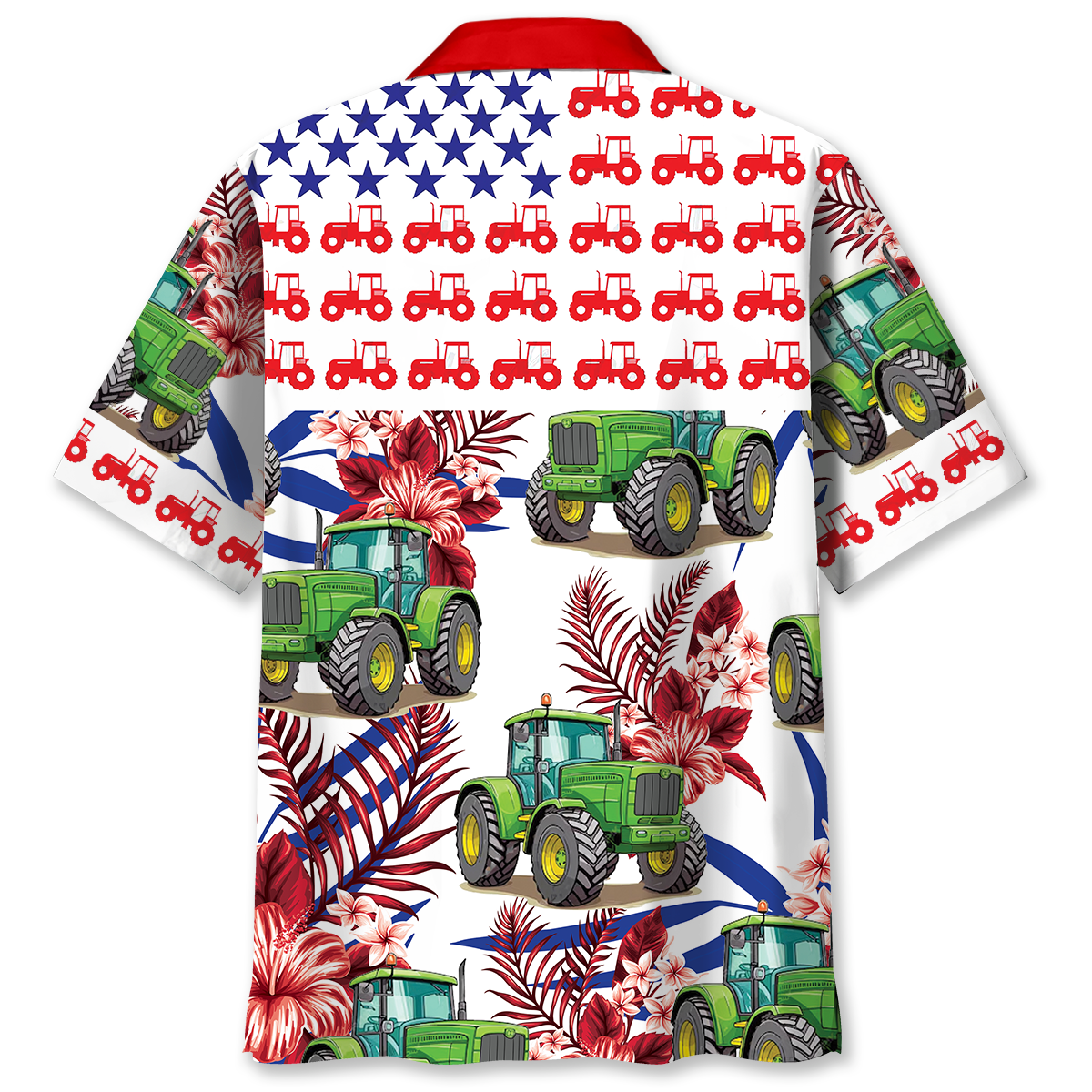 Green Tractor Proud Hawaiian Shirt