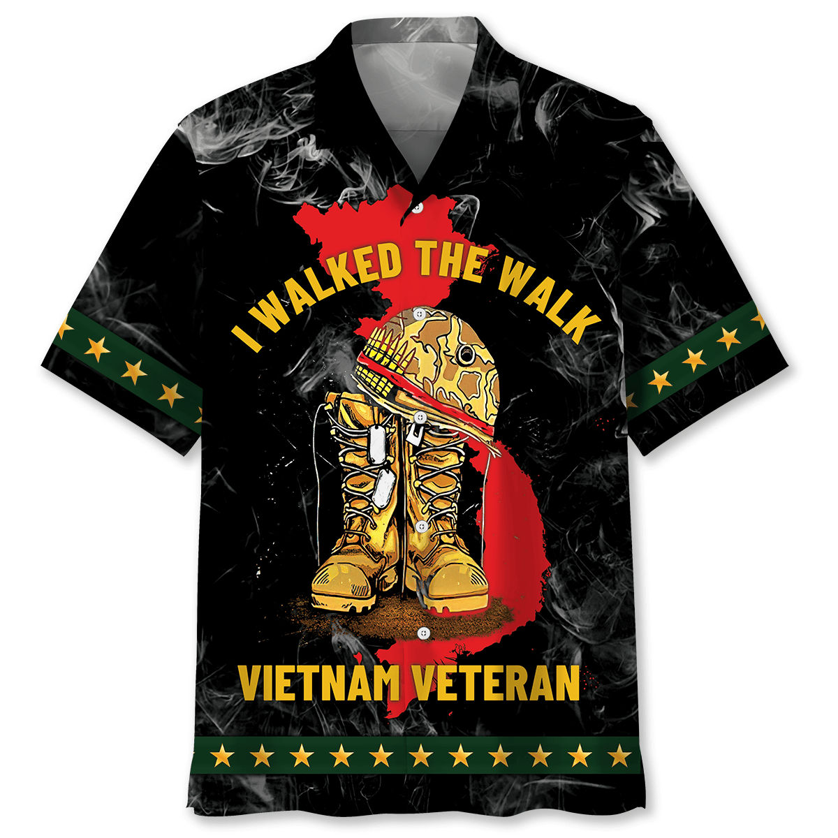 Vietnam Veteran Dad Grandpa Hawaiian Shirt