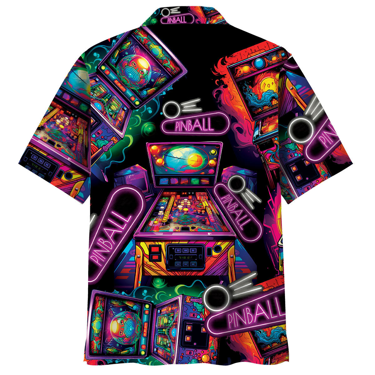 Neon Pinball Arcade Hawaiian Shirt