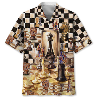 Beautiful Chess Vintage Art Hawaiian Shirt