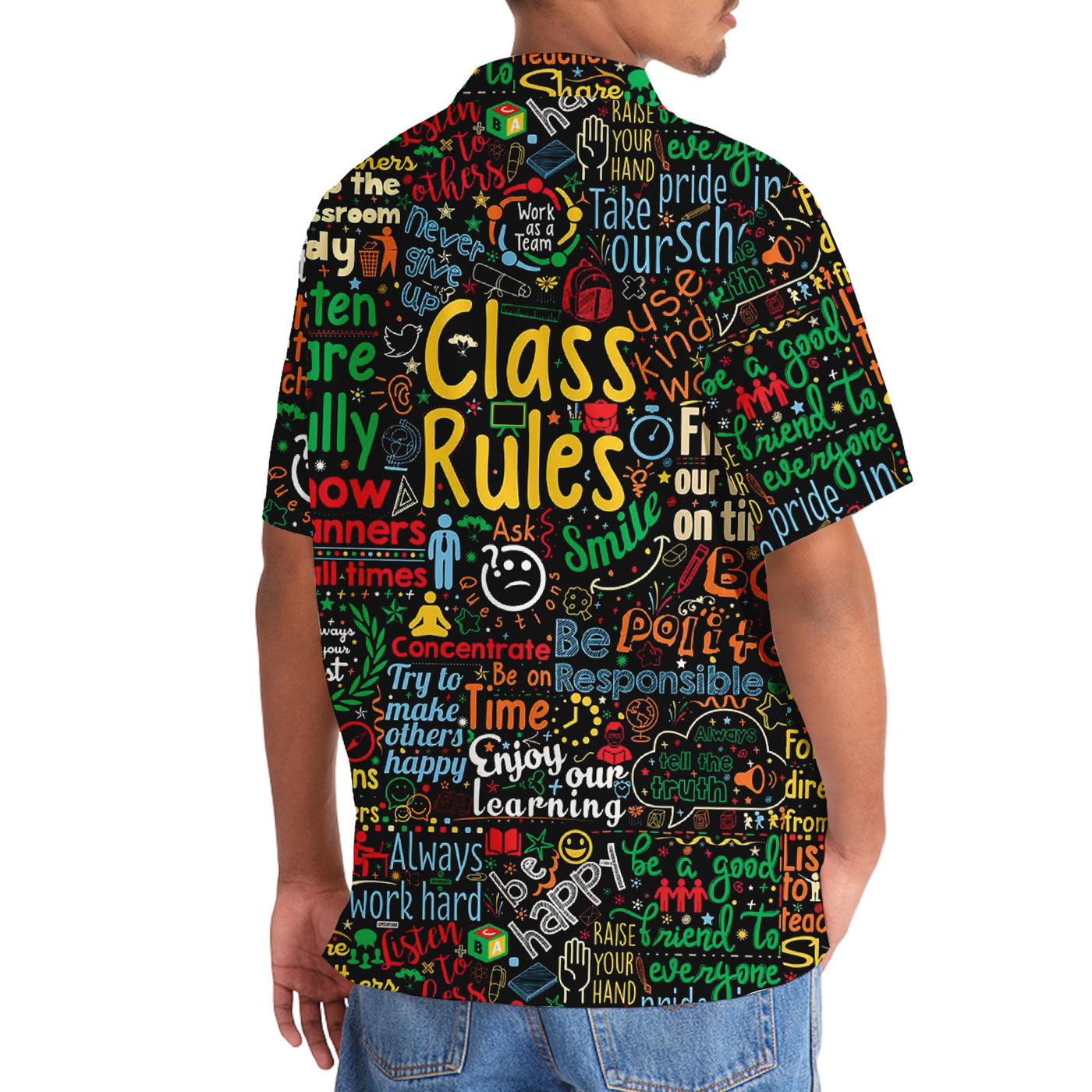 Teacher Class Rules Hawaiian Shirt