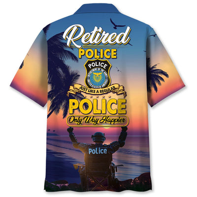 Police Retirement Hawaiian Shirt
