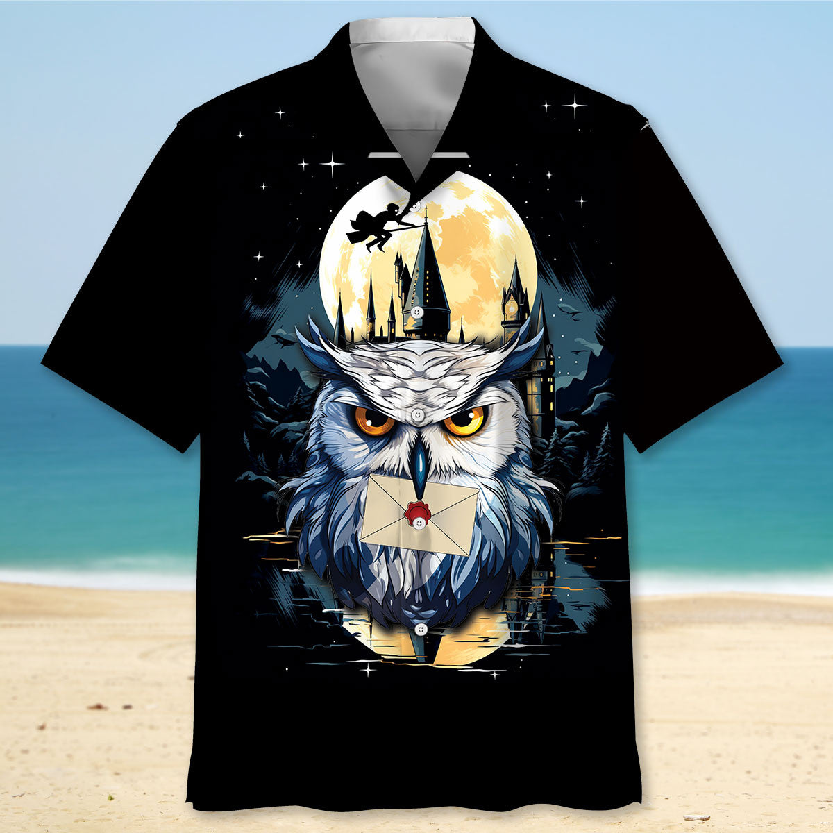 Hecwig Snowy Owl Art Hawaiian Shirt