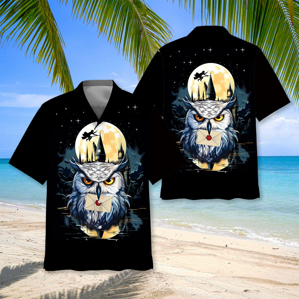 Hecwig Snowy Owl Art Hawaiian Shirt