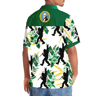 Washington Bigfoot Hawaiian Shirt