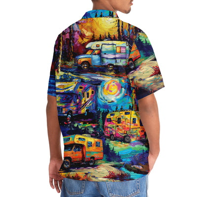Camping Car Art Hawaiian Shirt