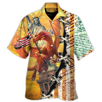Dragon American Love Life So Cool - Hawaiian Shirt