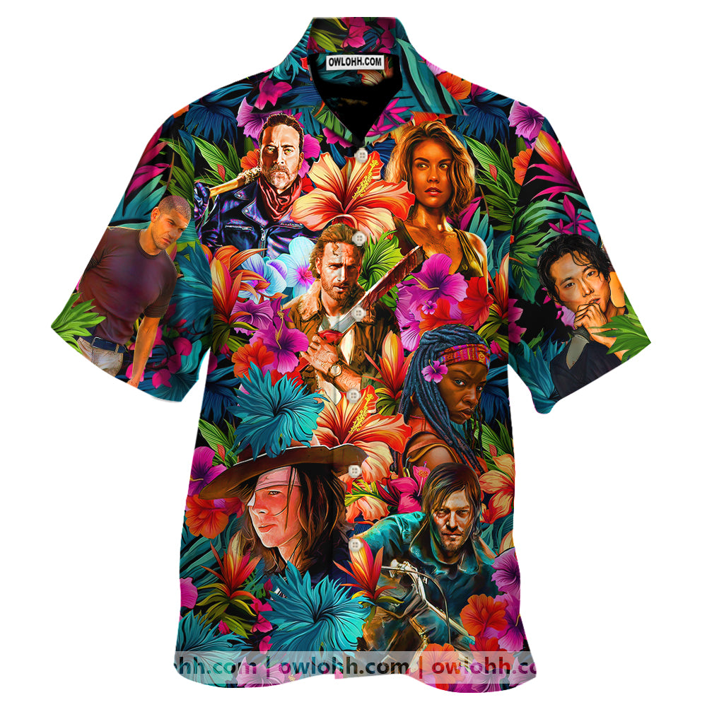 The Walking Dead Synthwave Tropical Summer Special - Hawaiian Shirt