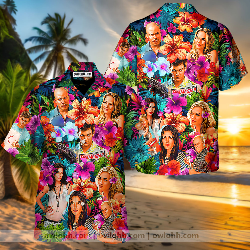 Dexter Synthwave Tropical Summer Special - Hawaiian Shirt