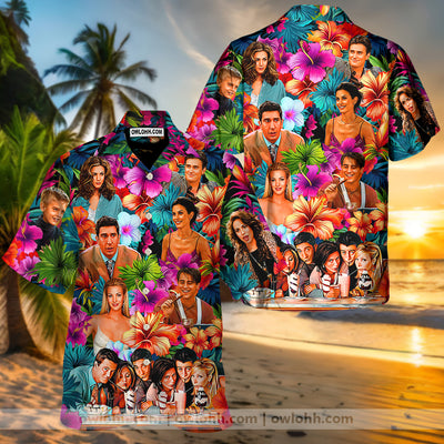 Friends Synthwave Tropical Summer Special - Hawaiian Shirt