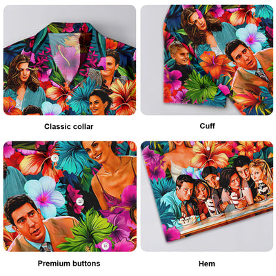 Friends Synthwave Tropical Summer Special - Hawaiian Shirt