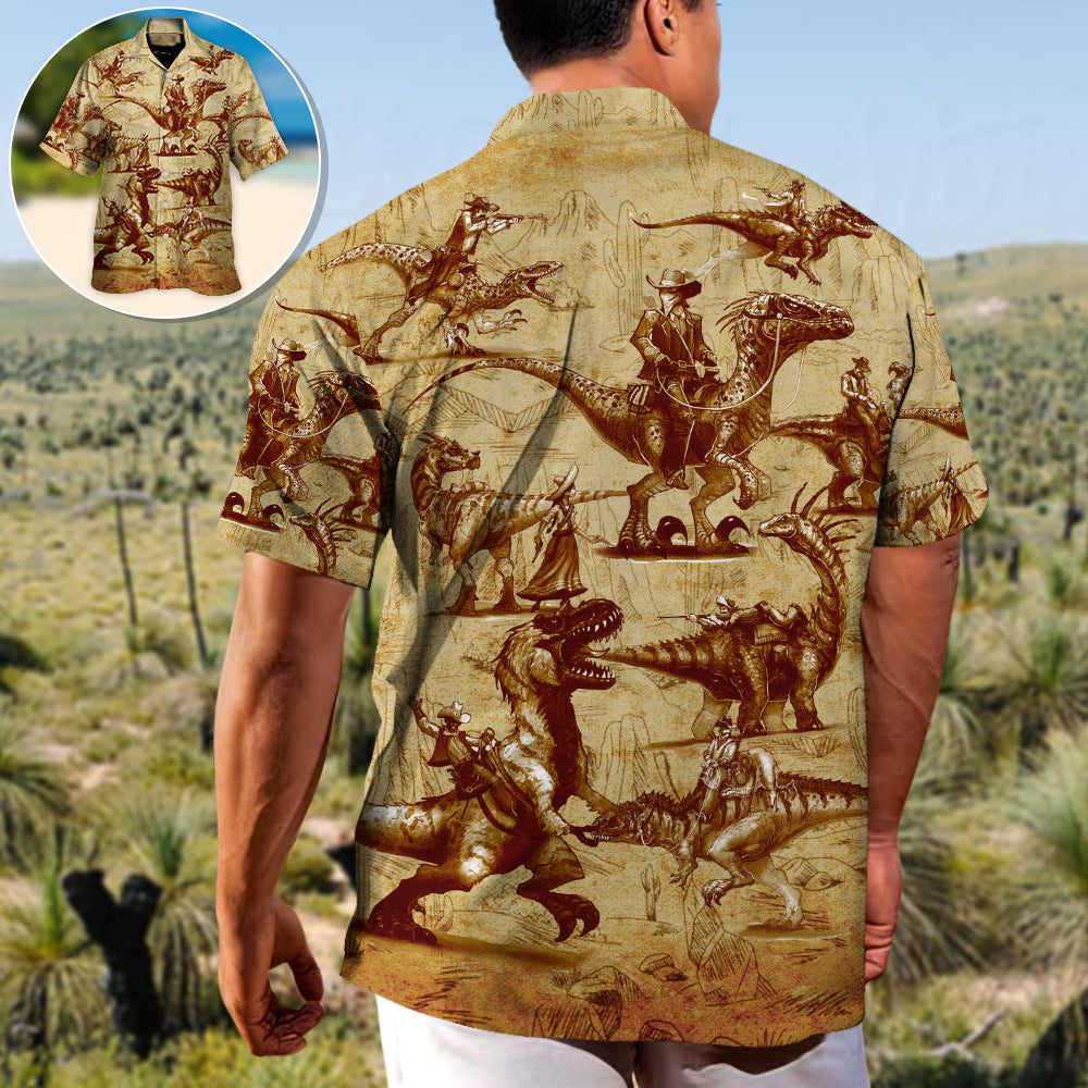 Dinosaur World Summer Vintage - Hawaiian Shirt