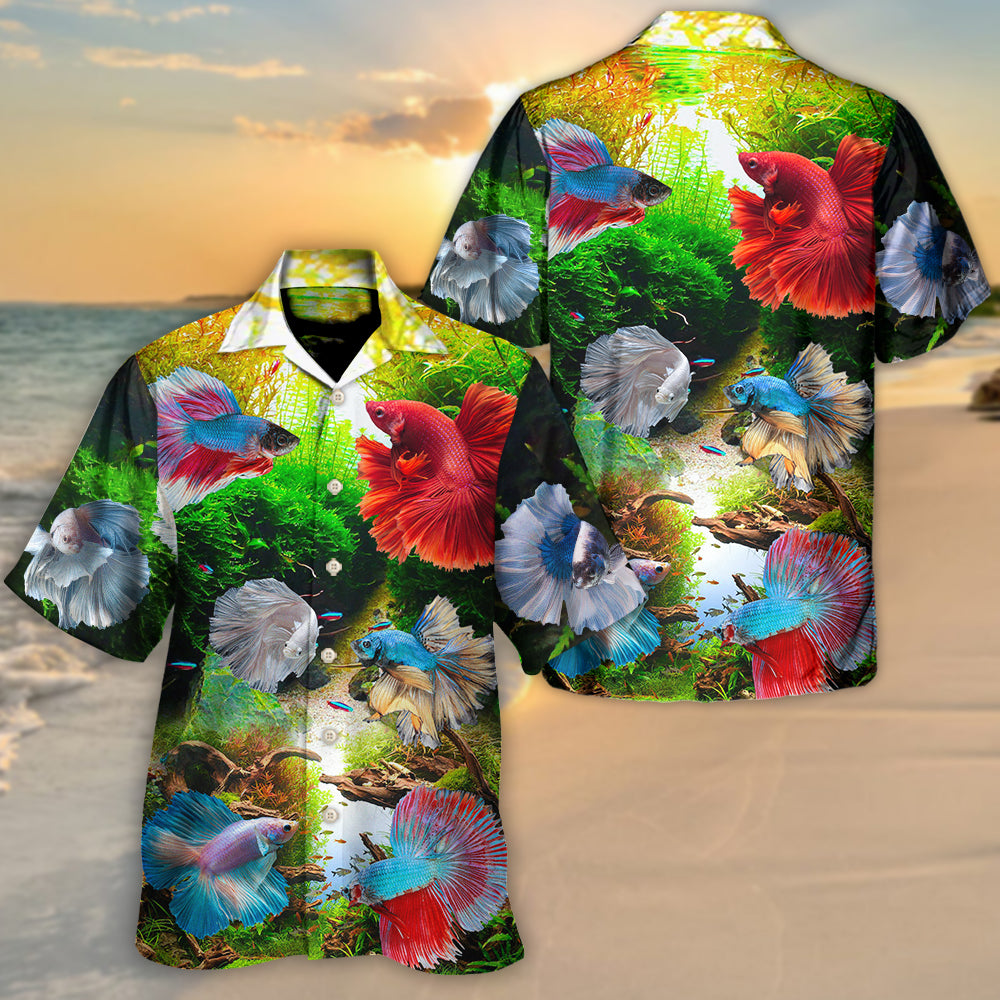 Fish Guppies Aquatic Style - Hawaiian Shirt