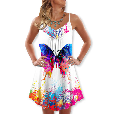 Colorful Butterfly Made Summer Happy - Summer Dress