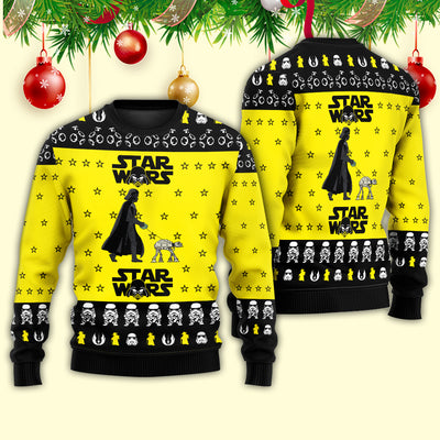 Christmas Star Wars Darth Vader & Stormtrooper - Sweater - Ugly Christmas Sweaters