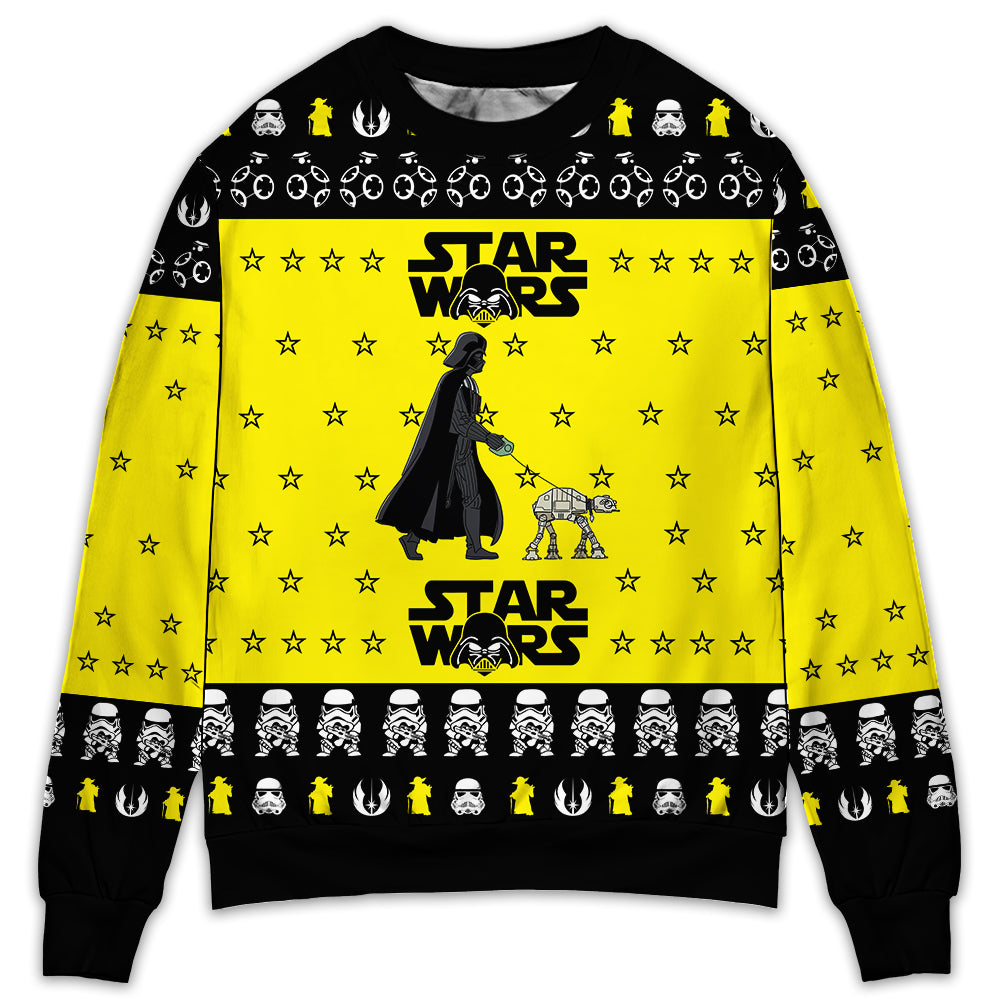 Christmas Star Wars Darth Vader & Stormtrooper - Sweater - Ugly Christmas Sweaters