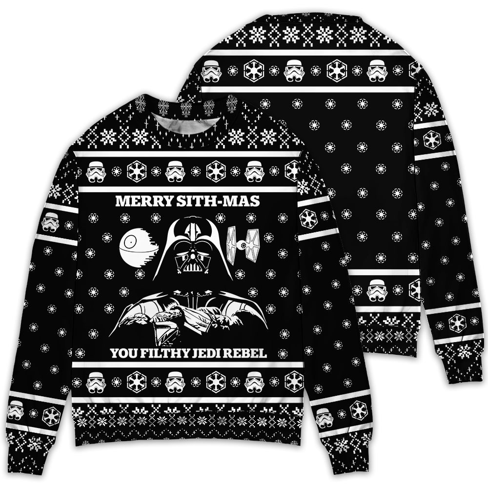 Christmas Star Wars Merry Sith Mas Darth Vader Unisex - Sweater - Ugly Christmas Sweaters