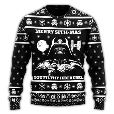 Christmas Star Wars Merry Sith Mas Darth Vader Unisex - Sweater - Ugly Christmas Sweaters