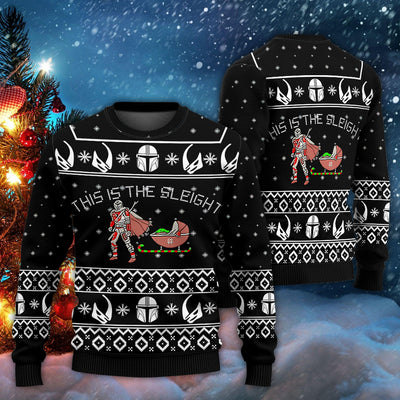 Christmas Star Wars This Is The Sleight Baby Yoda - Sweater - Ugly Christmas Sweaters