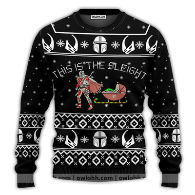 Christmas Star Wars This Is The Sleight Baby Yoda - Sweater - Ugly Christmas Sweaters
