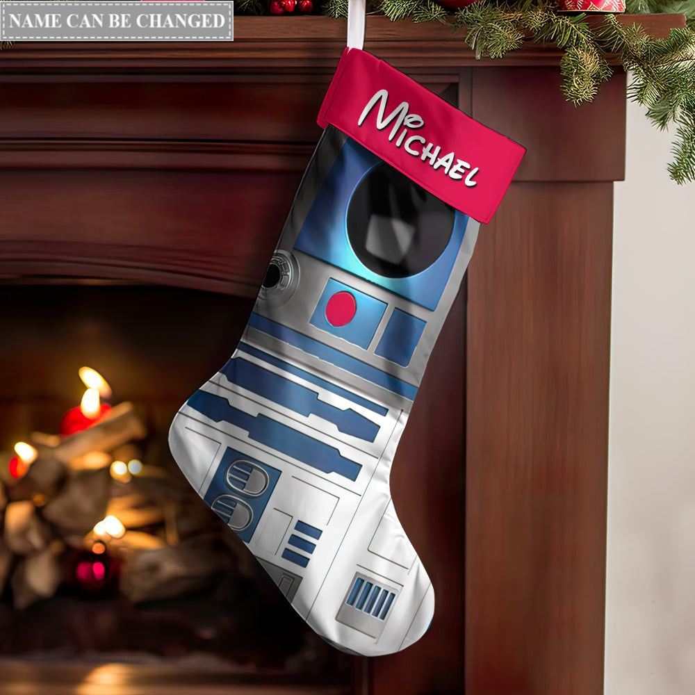 Christmas Star Wars R2-D2 Cosplay Personalized - Christmas Stocking