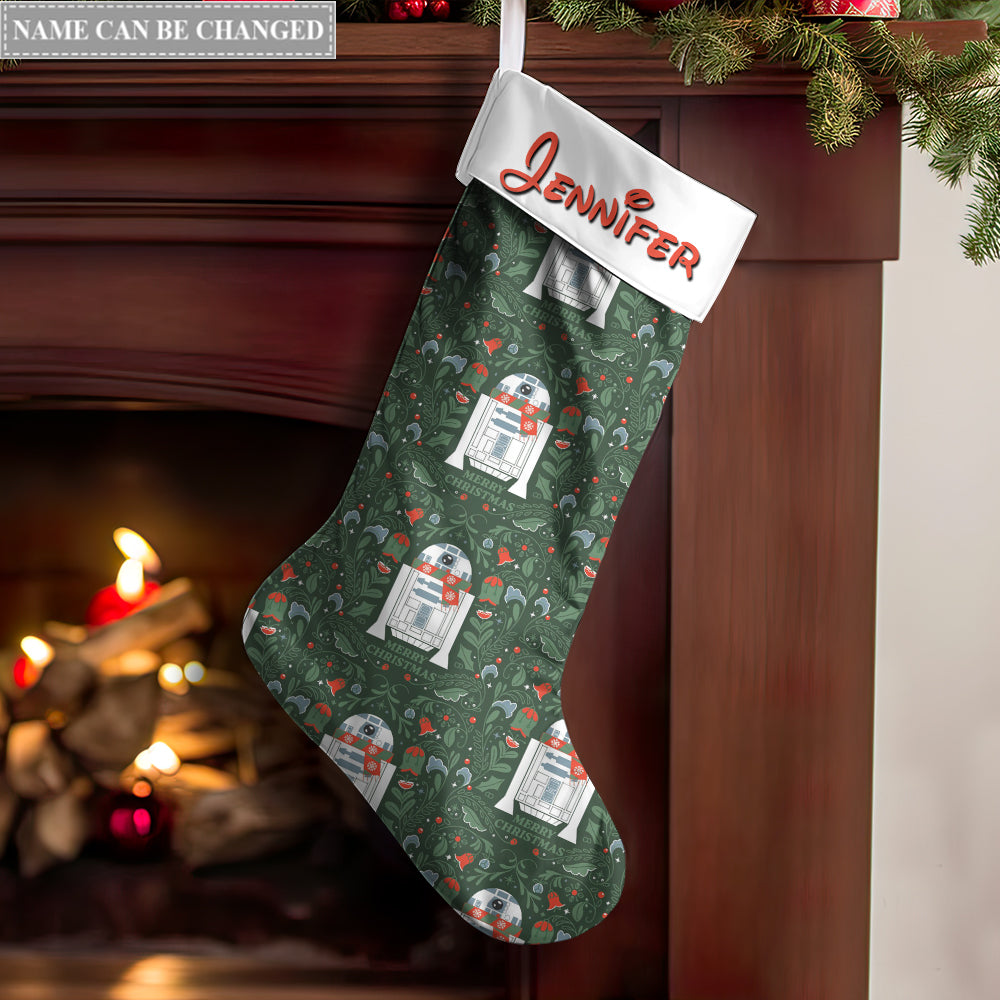 Christmas Star Wars R2-D2 Every Time We Love, Every Time We Give, It’s Christmas Personalized - Christmas Stocking