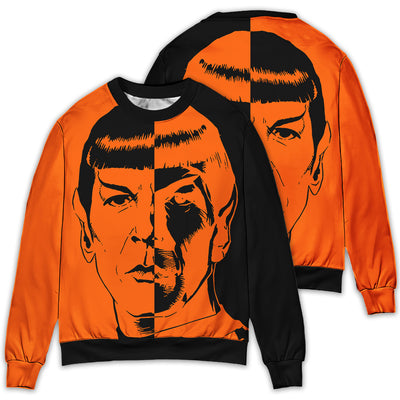 Halloween Star Trek Spock Two-Faced - Sweater - Owl Ohh