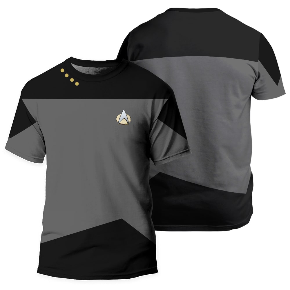 Star Trek Picard The Next Generation Gray - Unisex 3D T-shirt