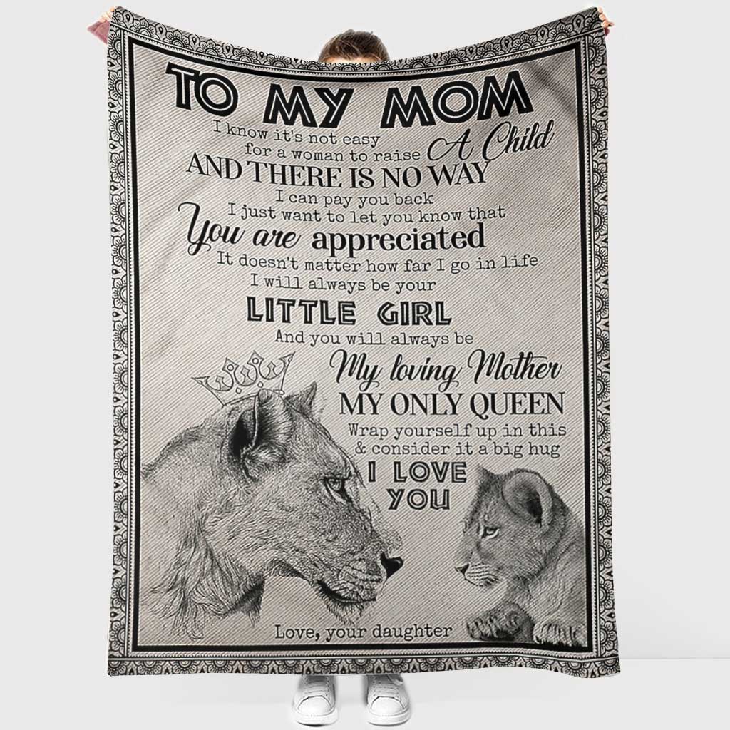 Lion I Love You To The Moon And Back - Flannel Blanket - Owls Matrix LTD