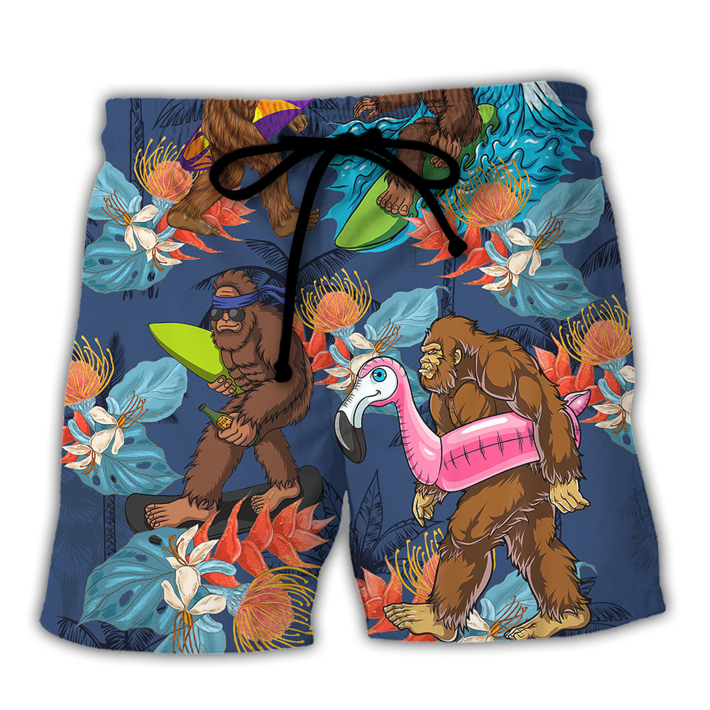 Surfing Funny Bigfoot I Can't I Have A Board Meeting Lover Surfing - Beach Short