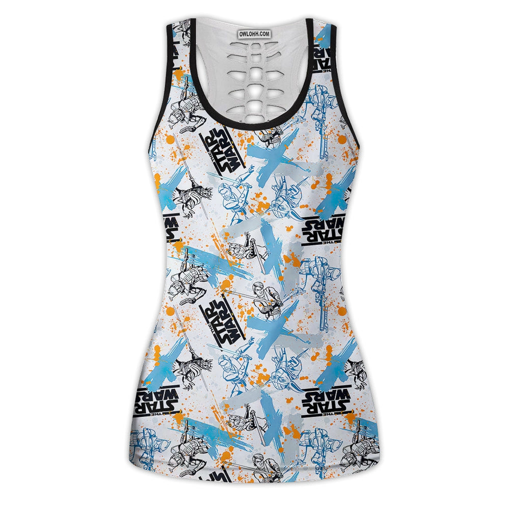 Starwars Yoda Fighters Pattern - Tank Top Hollow