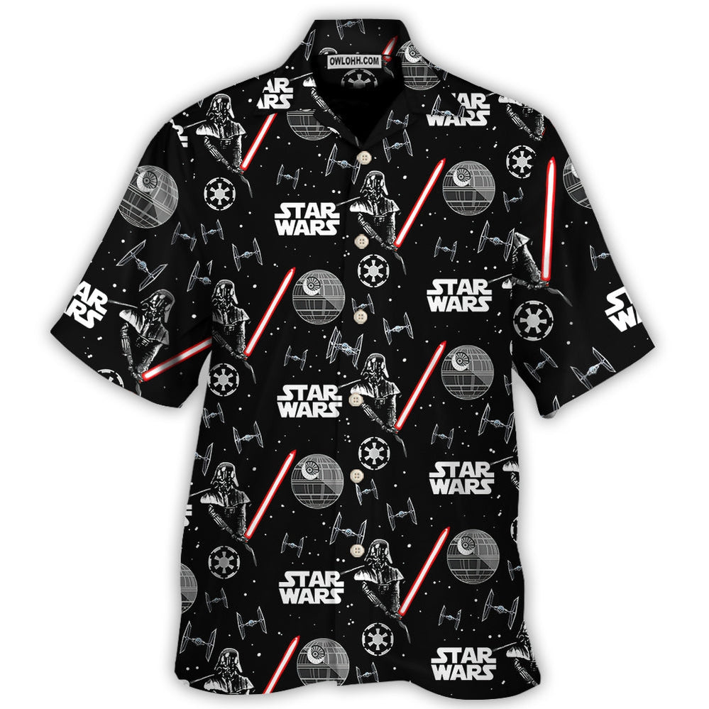 Star Wars Darth Vader With Light Saber - Hawaiian Shirt For Men, Women, Kids - Owl Ohh-Owl Ohh
