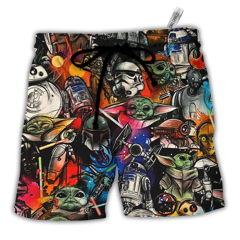 Starwars Highly Illogical Pattern - Beach Short