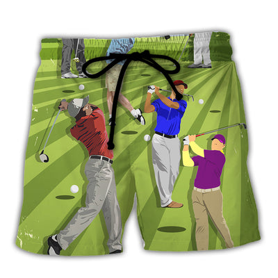 Golf It Takes A Lot Of Balls To Golf Like I Do Funny Quotes Lover Golf - Beach Short