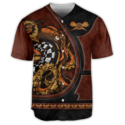 Octopus Dart Leather Style - Baseball Jersey - Owls Matrix LTD