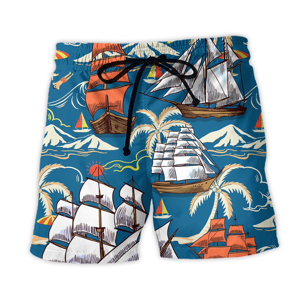 Sailing - Sailing Saved Me From Being A Pornstar Now I'm Just A Sailor - Beach Short