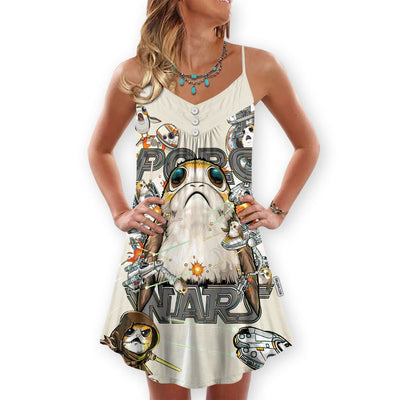 Star Wars Porg So Cute Porg Wars - V-neck Sleeveless Cami Dress