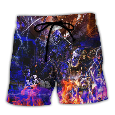Skull Hell Is Empty And All The Devils Are Here - Beach Short