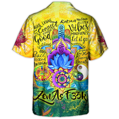 Yoga World Connect, Kindness, Gratitude, Hope, Peace, Inspire, Meditate, Let It Go - Hawaiian Shirt