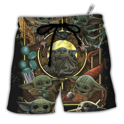 Starwars Baby Yoda In Your Area - Beach Short