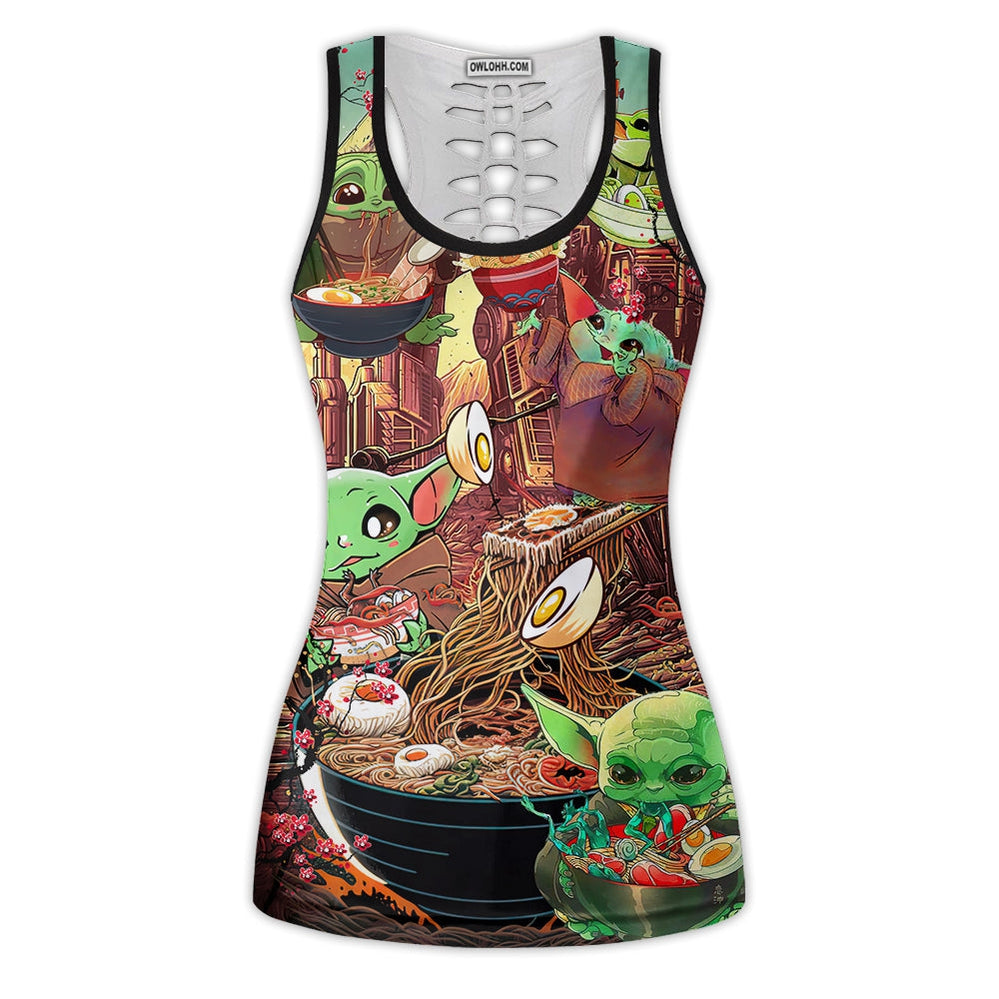 Star Wars Baby Yoda Cute Ramen - Tank Top Hollow