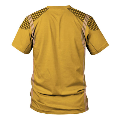 Star Trek DIS Enterprise Uniform Command Captain Brown Cool - Unisex 3D T-shirt