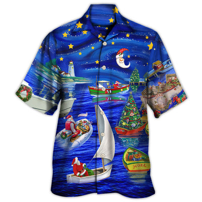Hawaiian Shirt / Adults / S Christmas Coming On The Boat - Hawaiian Shirt - Owls Matrix LTD
