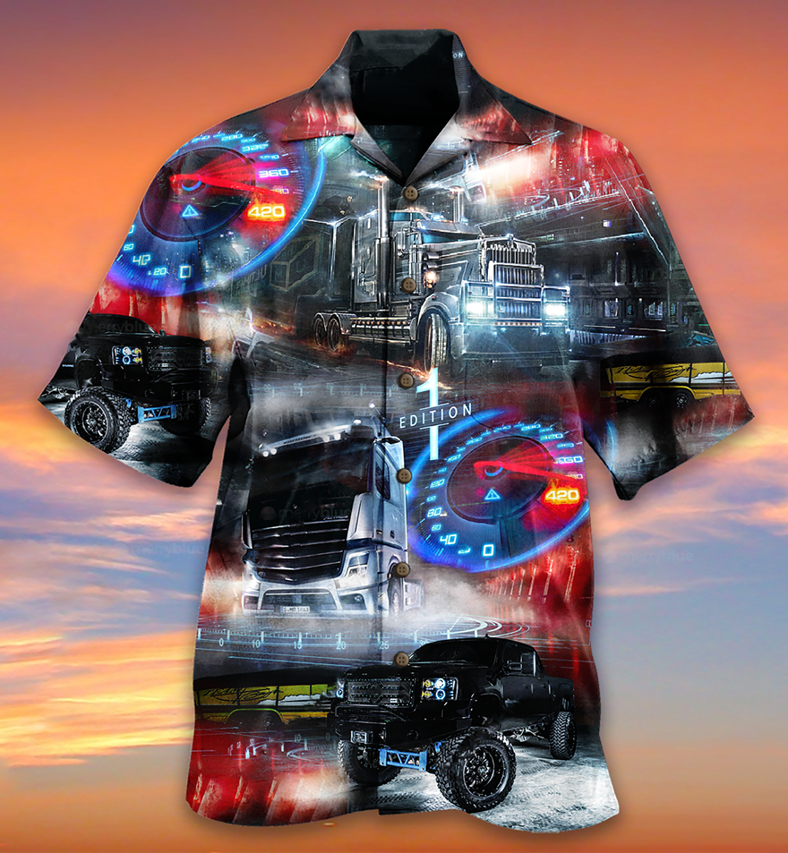 Car Love Life Night Style - Hawaiian Shirt - Owls Matrix LTD