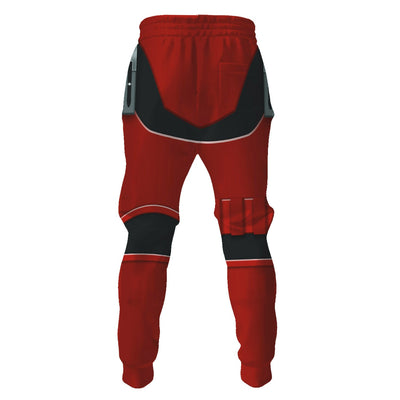 Star Wars Imprerial Crimson Stormtrooper Costume - Hoodie + Sweatpant