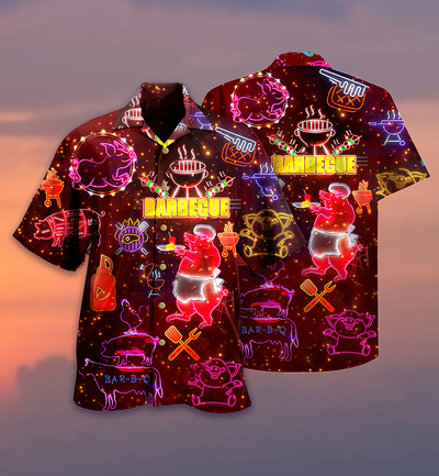Food Lover Barbeque - Hawaiian Shirt - Owls Matrix LTD