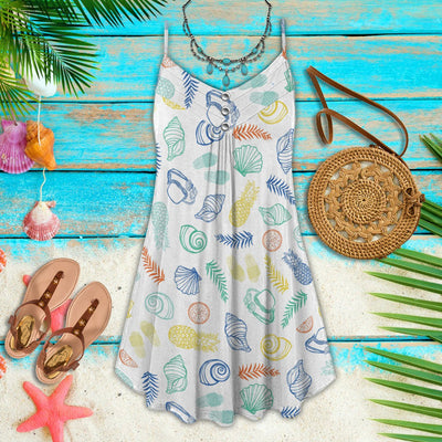 Beach Sea Snail Pattern - Summer Dress - Owls Matrix LTD